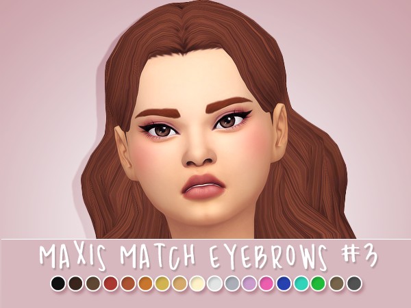 maxis match eyebrows sims 4
